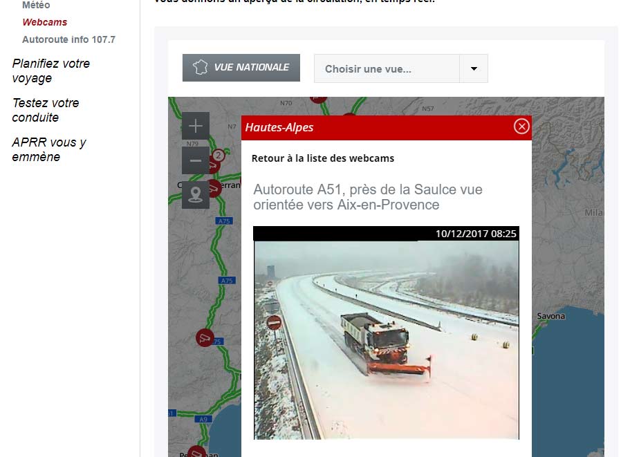 Webcam Autoroute